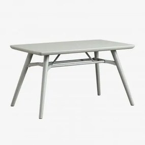 Rectangular Garden Table 135x80 Cm In Scand Polypropylene Verde Cáqui - Sklum