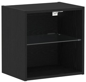 Prateleira Flutuante vidaXL Carvalho Preto 40x28,5x40 cm Madeira Engen