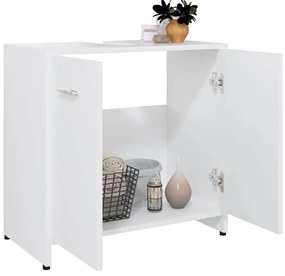 Armário de casa de banho derivados de madeira branco