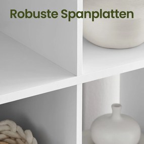 Estante sala com 10 compartimentos 30 x 65,5 x 161,5 cm branco