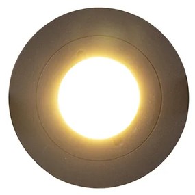 Conjunto de 6 focos embutidos modernos pretos redondos IP44 - Xena