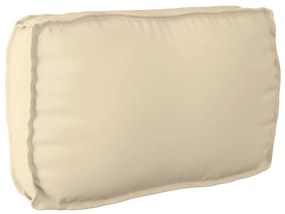 vidaXL Almofada de palete para encosto Bege 70 x 40 x 12 cm