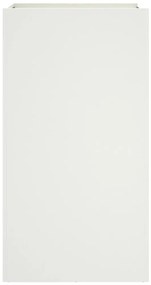 Vaso/floreira 42x38x75 cm aço branco