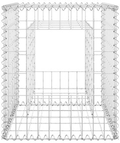 Postes/cestos gabião 2 pcs 50x50x60 cm ferro