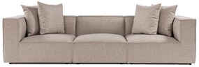 Sofá de 3 Lugares Sora – Bege Areia – 270 cm x 65 cm x 95 cm