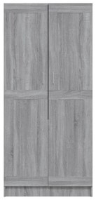 Roupeiro 82,5x51,5x180 cm derivados de madeira cinzento sonoma