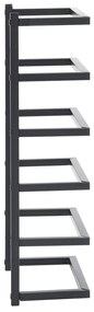 Toalheiro 24x12x48 cm aço preto