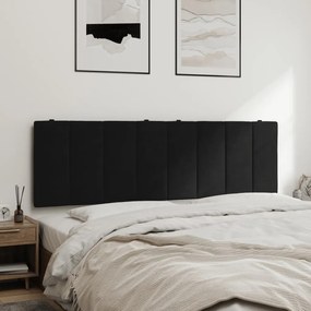 Almofadão de cabeceira 160 cm veludo preto
