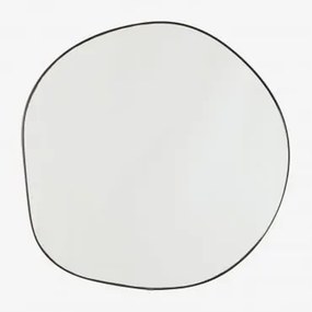 Espelho De Parede Irregular 60x60 Cm Rasmus Preto - Sklum
