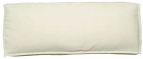 Conjunto de Almofadas de Palete 2 Peças Creme Tecido Oxford