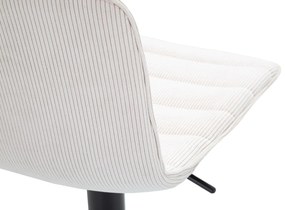 CONJUNTO 2 BANCOS DE BAR COM ELEVAÇÃO ALTA 43X49,5X85,5-107 (ASSENTO CM 61-82,5 CM) BRANCO