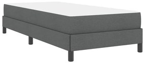 Cama Box Outros Cinzento escuro 90 x 190 cm tecido