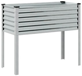Vaso/floreira de jardim 100x41x90 cm aço galvanizado