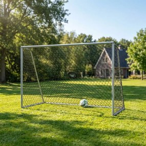 Baliza de futebol em alumínio Scala 300 x 200 cm - prateada