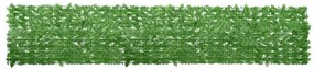Tela de varanda com folhas verdes 400x75 cm