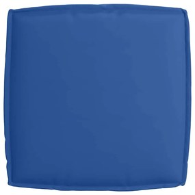 Almofada de pallet azul royal 60x60x12 cm em tecido Oxford