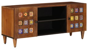 vidaXL Gabinete para TV com prateleira Nogueira 105 x 33,5 x 46 cm