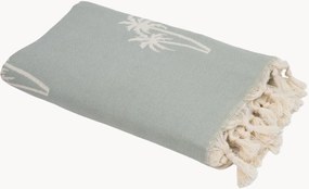 Toalha hammam em jacquard de algodão Palmier