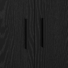 Armário de Armazenamento vidaXL Preto 103x41x40 cm Madeira de Engenhar