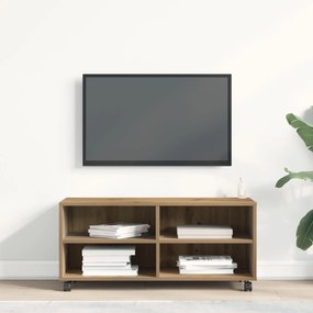 Armário de TV vidaXL Carvalho Artesanal 90x35x35 cm Madeira Técnica