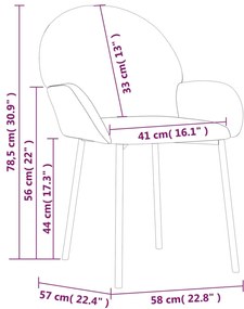 Cadeiras de jantar 2 pcs veludo verde-escuro
