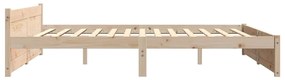Estrutura de cama super king 180x200 cm madeira maciça