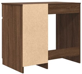 Secretária 86x49x76 cm derivados de madeira carvalho castanho