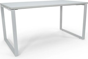 Secretária De Escritório Pé Fechado 1200x800x750mm Jepa40 Cinza/Cinza