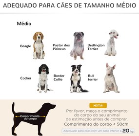 PawHut Cama Elevada para Animais de Estimação Cama para Cães e Gatos D