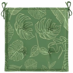Almofadões p/ cadeira 4pcs 40x40x4cm tecido padrão folhas