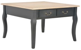 vidaXL Mesa de centro 80x80x50 cm madeira preto