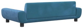 Cama para cães 100x54x33 cm veludo azul