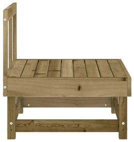 Sofás de centro para jardim 2 pcs madeira de pinho impregnada