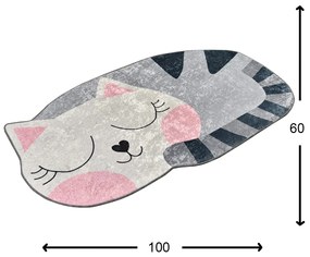 Tapete Bıg Cat – Multicolor – 60x100 cm | Tribo Home