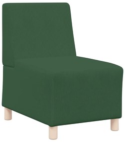 Poltrona sem braços 55 cm tecido corduroy verde selva