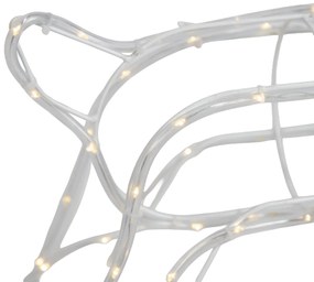 Candeeiro de pé de Natal Rena com Trenó 176cm Incl. LED com Temporizador IP44 - Sori