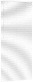 Persiana de Janela com cortinas Outros Manual Branco 80 x 130 cm Alumí