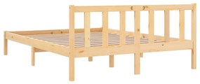 Estrutura de cama em pinho maciço 160x200 cm