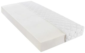 Cama com colchão 180x200 cm couro artificial branco