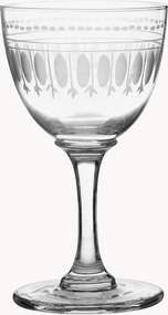 Copos de licor em cristal artesanal Ovals, conjunto de 6