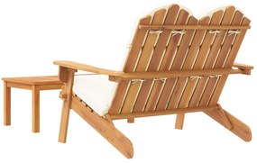 Conjunto lounge de jardim Adirondack 2pcs acácia maciça