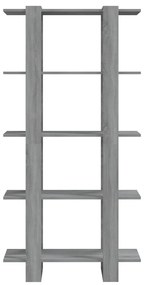 Estante/divisória 80x30x160cm derivados madeira cinzento sonoma