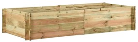 vidaXL Canteiro elevado jardim 197x100x40 cm pinho impregnado