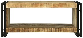Mesa de Centro 90x50x38 cm Madeira Sólida Rústica