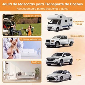 Caixa de transporte para cães em alumínio, com porta e fechadura 91 x 65 x 69,5 cm