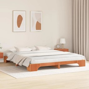 Cama de Pinho Maciço Castanho 180 x 200 cm