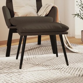vidaXL Apoio de pés tecido de microfibra 45x30x35 cm cinza-escuro