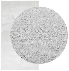 Tapete de pelo curto OVIEDO 60x110 cm cinzento
