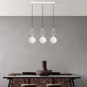 Candeeiro de Teto Ring – Branco – 75 cm x 185 cm