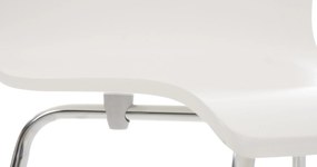 Conjunto de 2 cadeiras de cozinha e sala de jantar Pepe 43 x 87 x 47 cm Branco